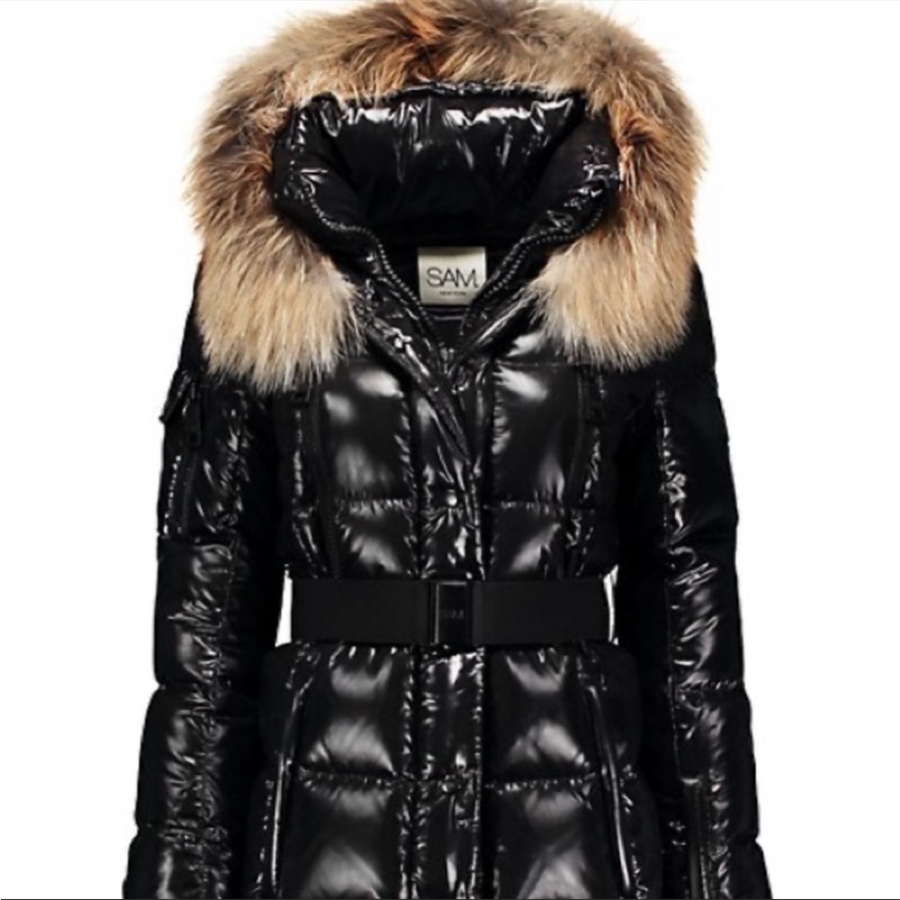 SAM fur trim millennium down jacket